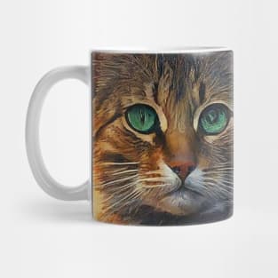 cute cat with flowers ,funny cats with flowers , cats lovers Mug